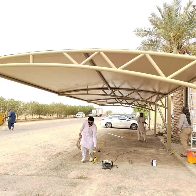 معلم حداد مظلات سيارات